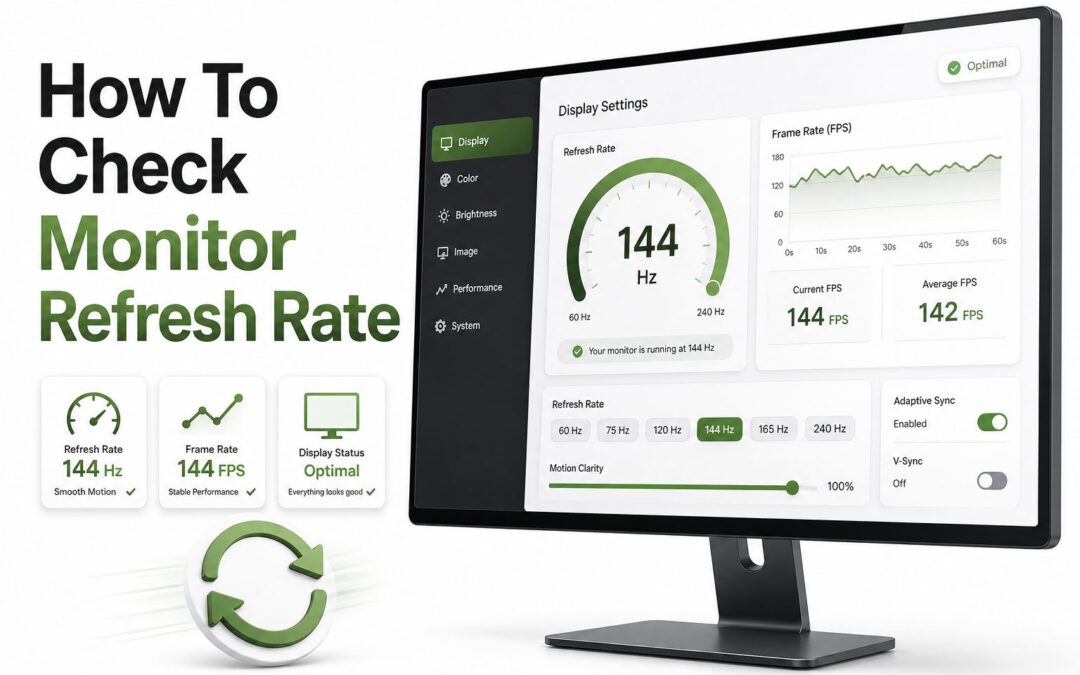 How to Check Monitor Refresh Rate on Windows, Mac, and Online