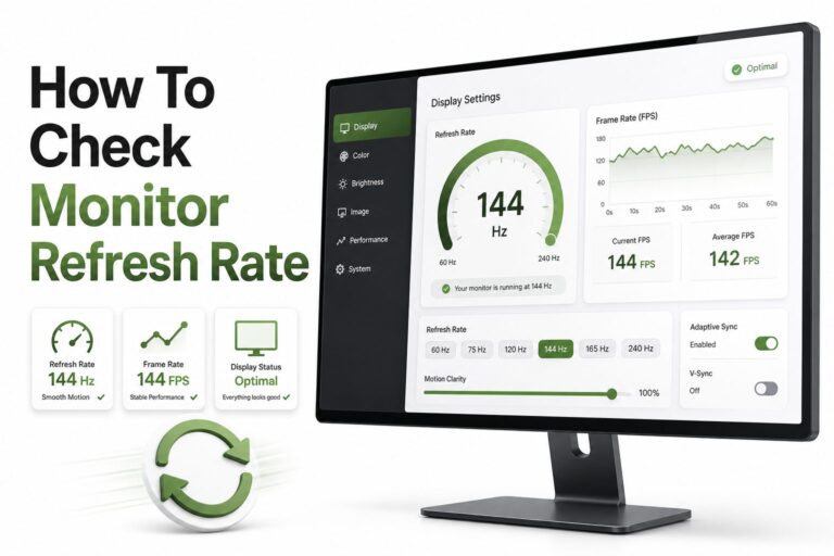 How to Check Monitor Refresh Rate on Windows, Mac, and Online